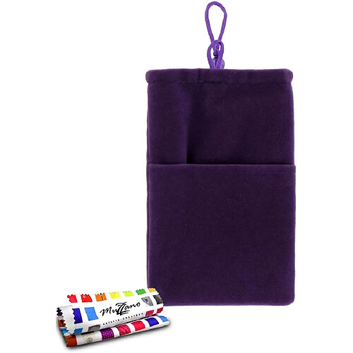 Pochette WIKO IGGY [Cocoon] [Violet] de MUZZANO + STYLET et CHIFFON MUZZANO® OFFERTS - La Protection Antichoc ULTIME, ELEGANTE ET DURABLE pour votre WIKO IGGY