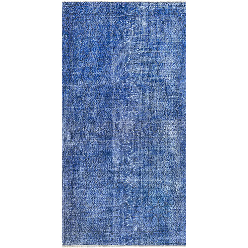 Vidal Tapis de laine 203x104 Bleu Ultra Vintage