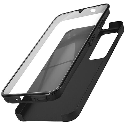 Avizar Coque Intégrale pour Samsung A35 Rigide et Avant Souple Tactile Noir