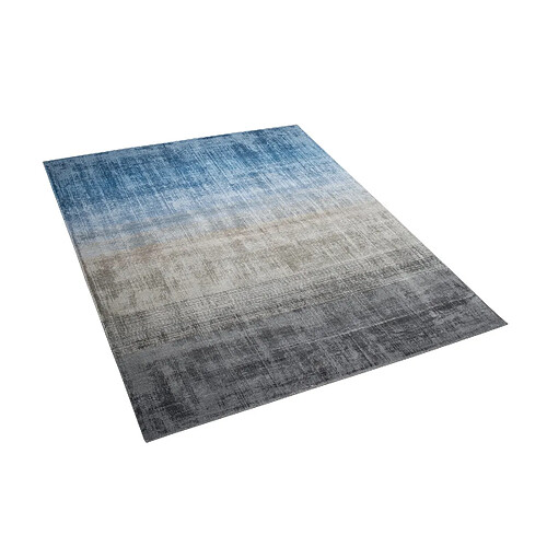 Beliani Tapis gris-bleu 140 x 200 cm ERCIS