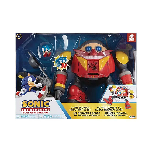 Jakks Pacific Sonic The Hedgehog - Playset Giant Eggman Robot Battle Set