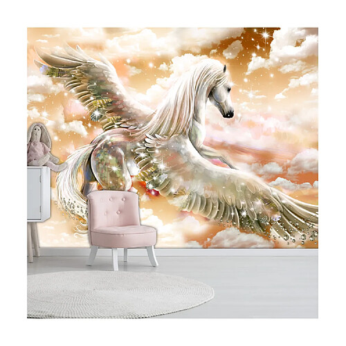 Artgeist Papier peint - Pegasus (Orange) [350x245]