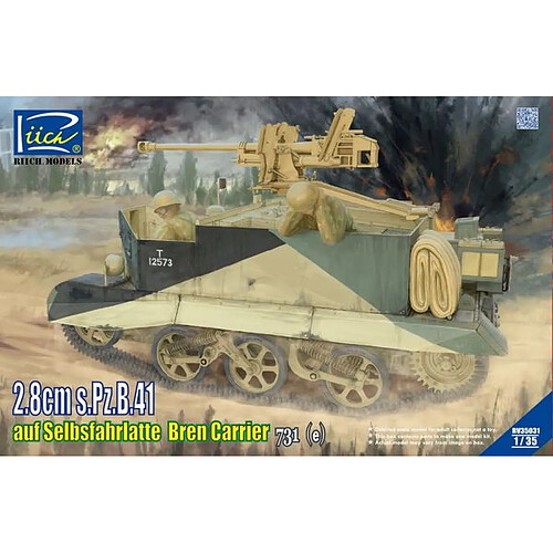 2.8cm s.Pz.B.41 auf SelbsfahrlafetteBren Carrier 731 (e)- 1:35e - Riich Models