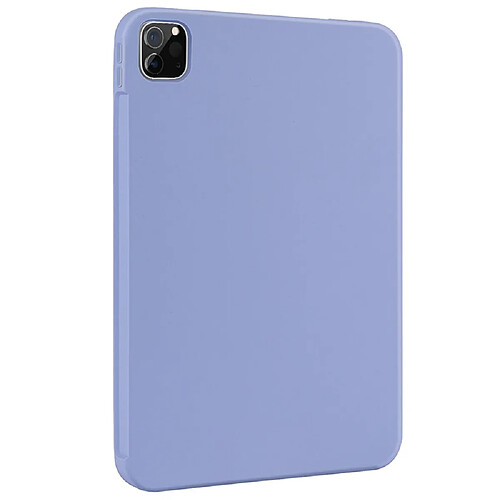 Coque en silicone violet clair pour votre iPad Pro 11-pouces (2021)/(2020)/(2018)