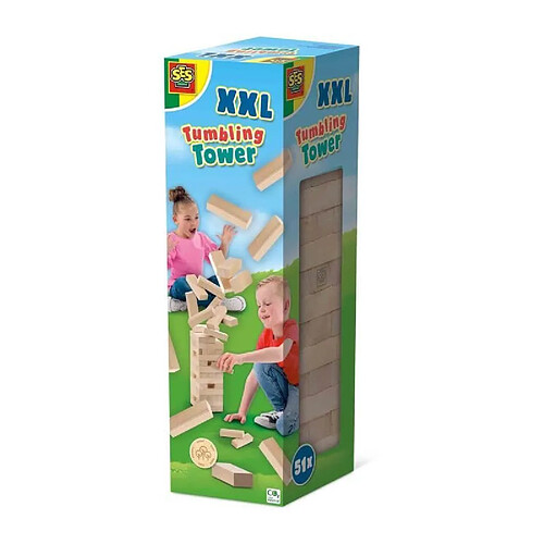 Tour Tumbling XXL - Jeu d'adresse - SES CREATIVE - Version XXL pour l'extérieur, passionnant pour les enfants et les adultes.