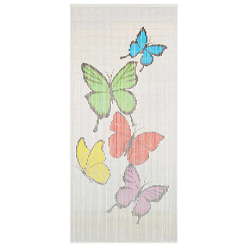 vidaXL Rideau de porte contre insectes Bambou 90 x 200 cm