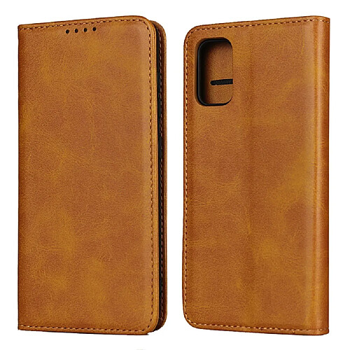 Etui en PU auto-absorbé marron pour votre Samsung Galaxy A41 (Global Version)