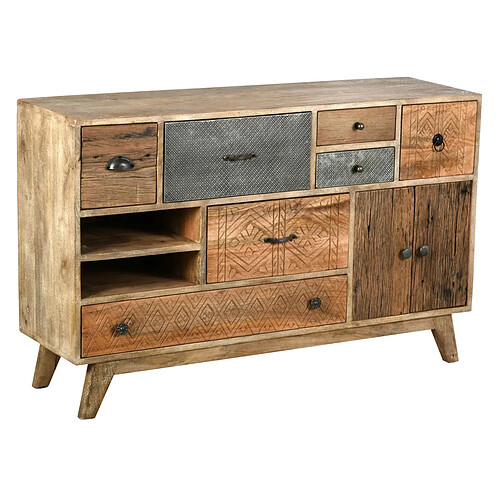 Aubry Gaspard Commode en manguier et métal Zouma 120 x 35 x 76 cm.