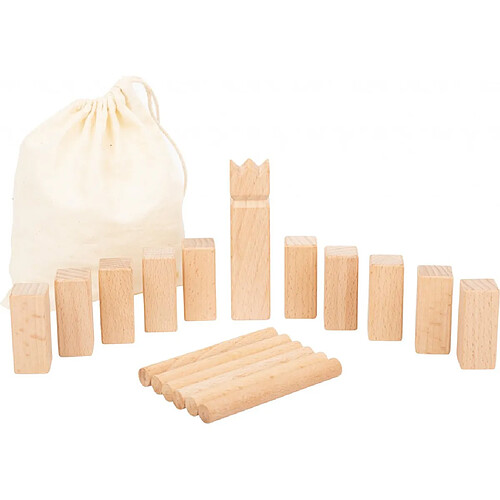 Small Foot Jeu de voyage Jeu des Vikings Kubb