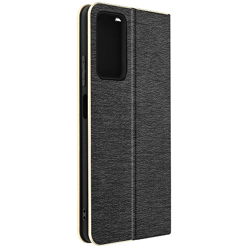 Avizar Étui pour Xiaomi Redmi Note 11 Pro 5G Porte-carte et Support vidéo Noir et Doré