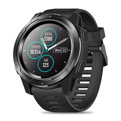 Universal Étanche, fréquence cardiaque, longue durée de vie de la batterie, écran couleur, mode multisports, traceur de fitness, montre intelligente | montre intelligente (noir)