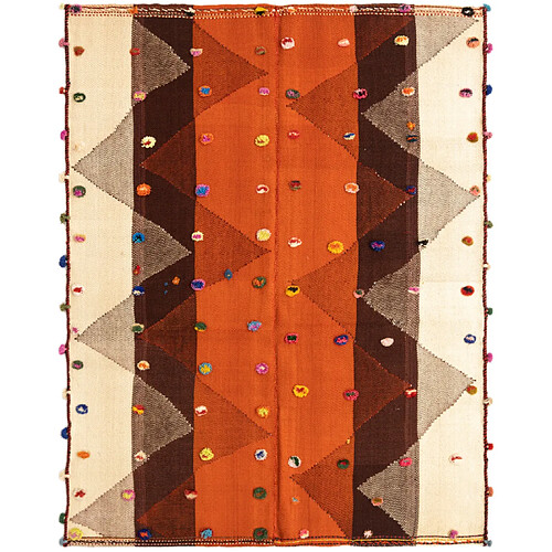 Vidal Tapis de laine 198x150 orange Jajim