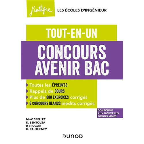 Concours Avenir bac : tout-en-un : conforme aux nouveaux programmes · Occasion