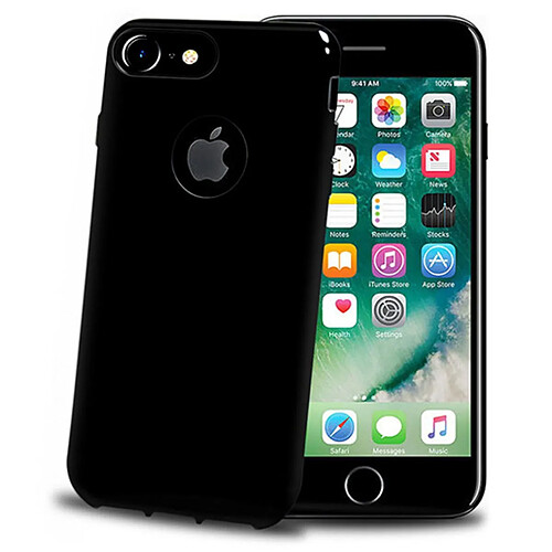 Coque en silicone pour iPhone 7 noire