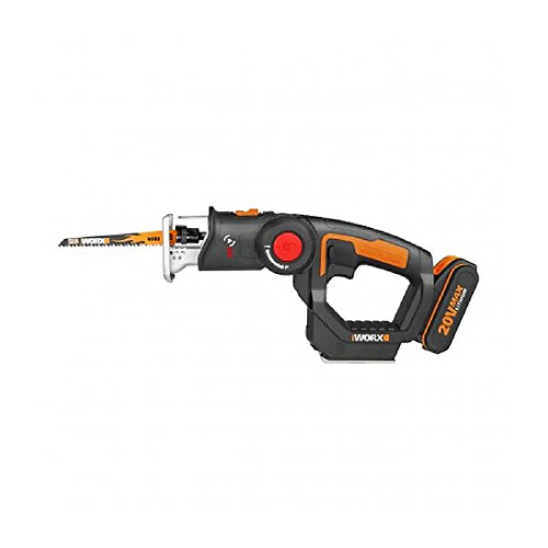 Worx wx550 ? Axis ? Sierra 2 en 1 sable et de lames ? 1 Batterie 20 V ? 2,0 Ah Li-Ion