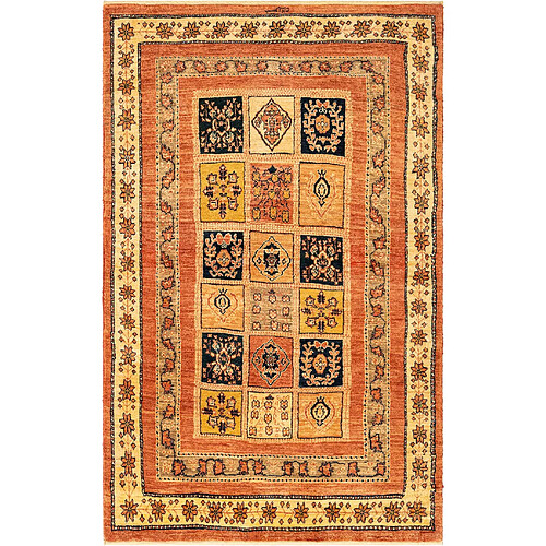 Vidal Tapis de laine 165x104 rouge Kashkuli