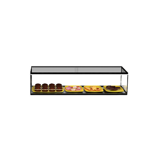 Vitrine Neutre Rectangulaire en verre trempé - L 555 / 1200 mm - Sayl