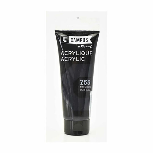 Raphael Peinture acrylique 100 ml - Noir d'ivoire n°755