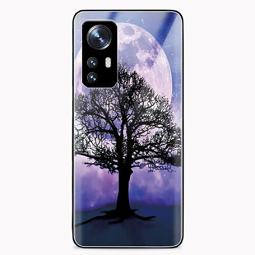 Coque en TPU anti-rayures arbre et lune pour votre Xiaomi 12/12X