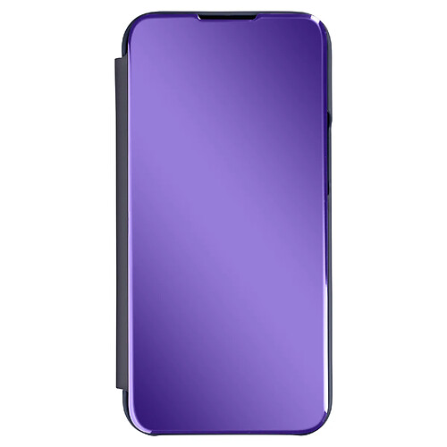 Avizar Étui Clear View iPhone 13 Pro avec Clapet Miroir Support Vidéo violet