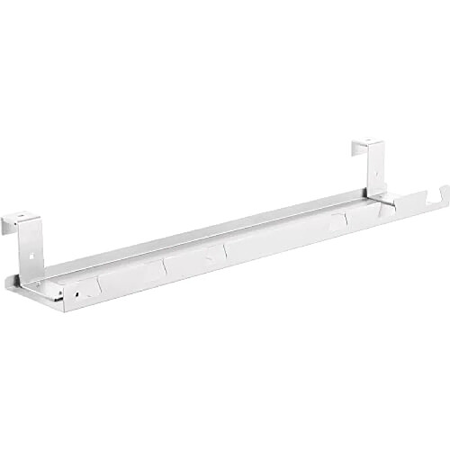 InLine® Gaine de câble/étagère pour Montage sous Table Blanc