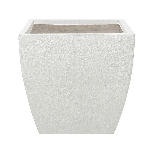 Beliani Cache-pot blanc 53 x 53 x 51 cm ORICOS