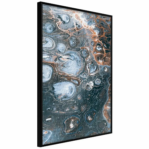 Paris Prix Affiche Murale Encadrée Surface of the Unknown Planet I 30 x 45 cm Noir