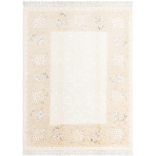 Vidal Tapis de laine 241x183 beige Darya