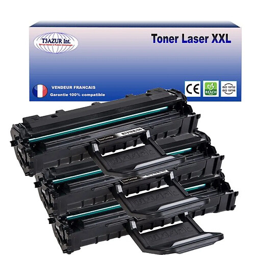 3 Toners compatibles avec Samsung ML-2240K, ML-2241, ML-2241K, ML-2451DK (MLT-D1082S/SU781A)- 1 500 pages - Noir - T3AZUR