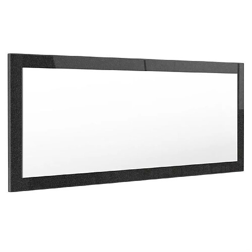 Mpc Miroir Laqué Noir 139 Cm