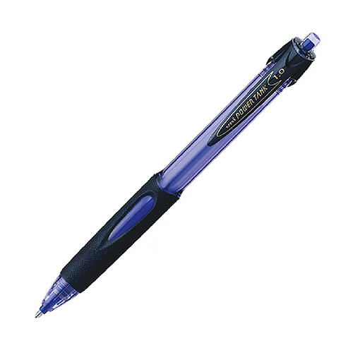 Uniball Stylo bille Uni ball Power Tank écriture moyenne - Pointe 1 mm - bleu