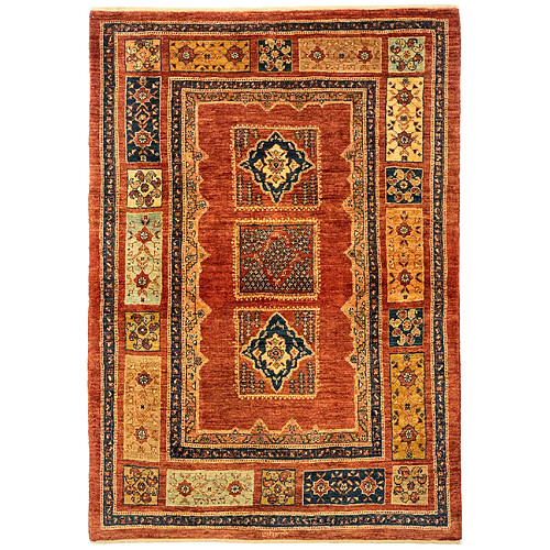 Vidal Tapis de laine 157x109 brun Kashkuli