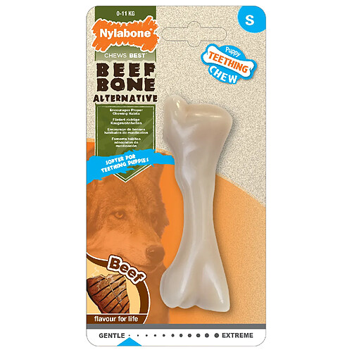 Nylabone Jouet os à mâcher Puppy Bone Buf