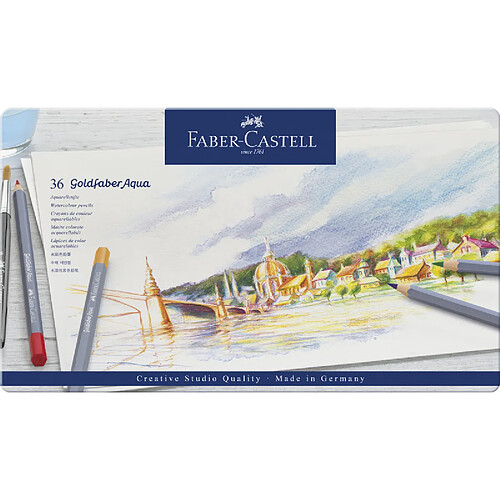 FABER-CASTELL Crayons de couleur aquarellables GOLDFABER ()