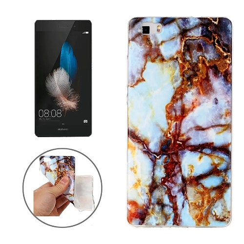 Wewoo Coque pour Huawei P8 Lite motif en marbre doux TPU Housse de protection