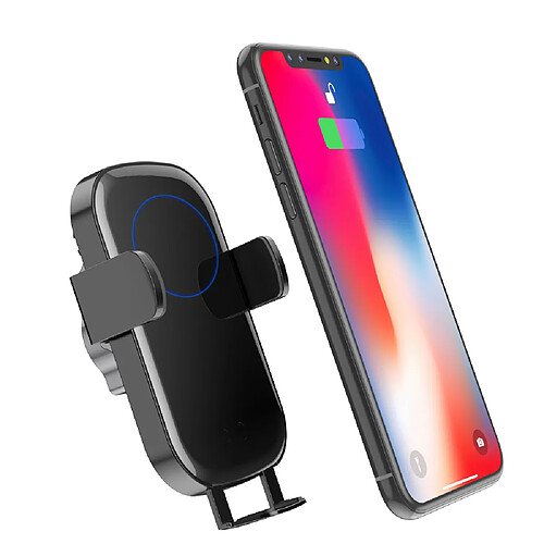 Chargeur de support de téléphone portable pour voiture, chargeur sans fil de support de voiture pour Apple, Huawei, Xiaomi, etc. Chargeur sans fil 15w