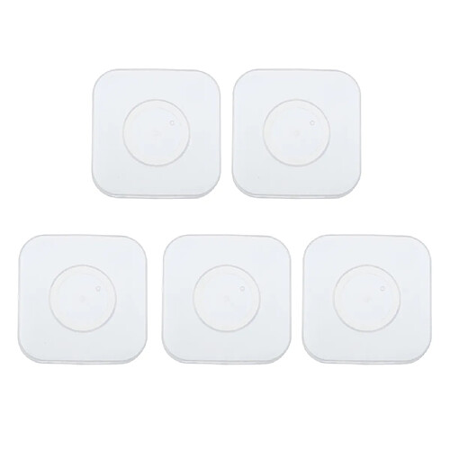 5 Pcs Nano Caoutchouc Universel Multi-Fonction Titulaire Lucency Carré Pad Autocollant