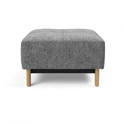 Inside 75 INNOVATION LIVING Pouf design PYXIS EXCESS Twist Charcoal 65*65 cm