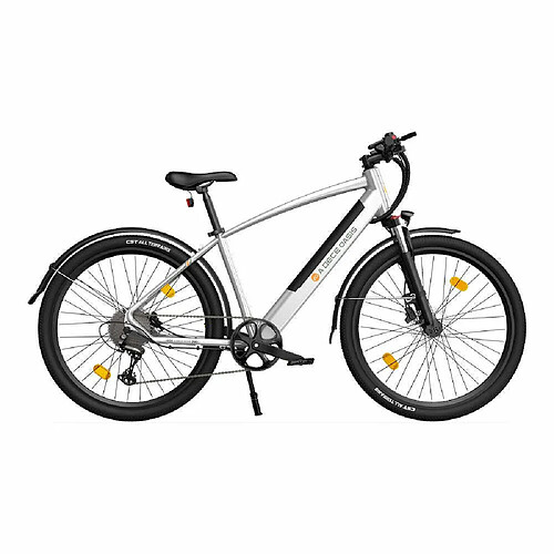 Vélo électrique ADO DECE 300C - Moteur 250W Batterie 36V10.4Ah Assisté Autonomie 90KM Freins à Disque Hydrauliques - Argenté