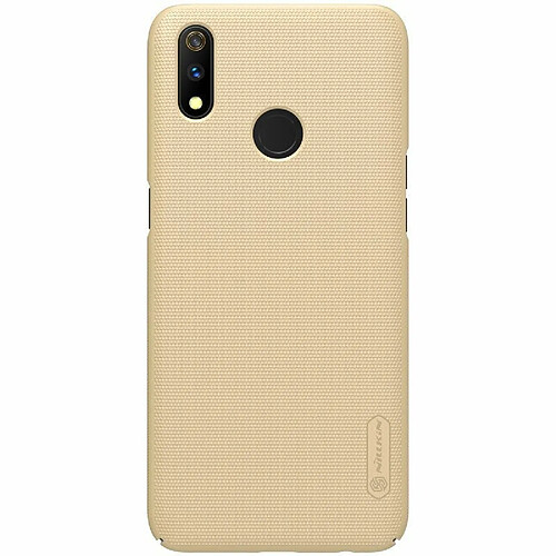 Alive Records Nillkin Super Frosted Shield - Coque pour Realme 3 Pro (Realme X Lite) (Doré)