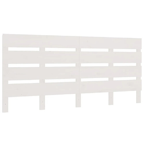 Maison Chic Tête de lit moderne pour chambre - Décoration de lit Blanc 150x3x80 cm Bois massif de pin -MN96190