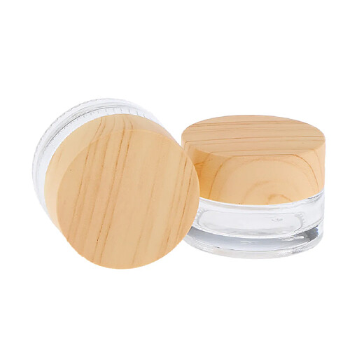 2 Pcs Pot De Maquillage Vide Cosmétique Pots Lotion Crème Gel Contenants Effacer 10g