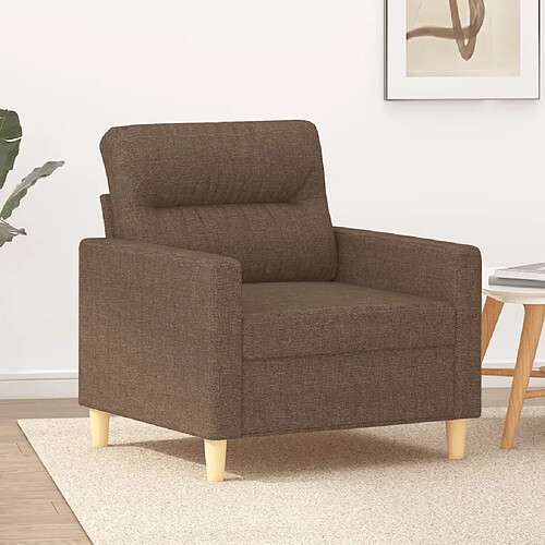 Maison Chic Fauteuil relax,Chaise pour salon Marron 60 cm Tissu -MN24250