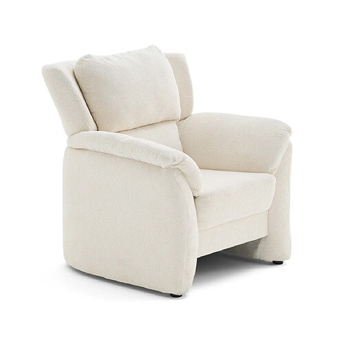 Lisa Design Bastille - fauteuil en tissu velours relief