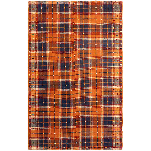 Vidal Tapis de laine 231x146 orange Jajim