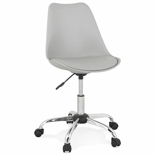 Paris Prix Chaise de Bureau Design Amidon 81cm Gris