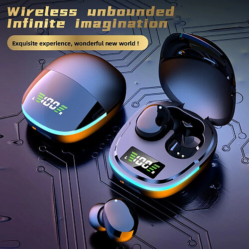 GUPBOO Écouteurs G9S Bluetooth 5.1 TWS avec suppression du bruit