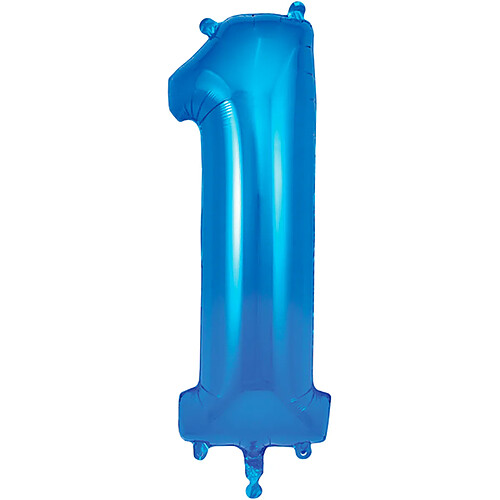 Ballon numéro 1, 86 cm bleu