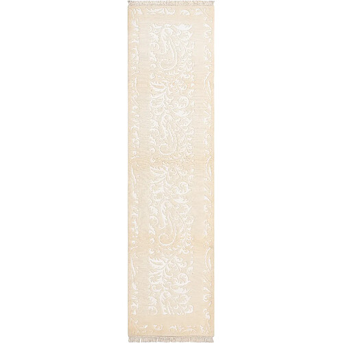 Vidal Tapis de couloir en laine 305x79 beige Darya