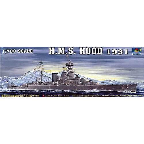 HMS HOOD 1931 - 1:700e - Trumpeter